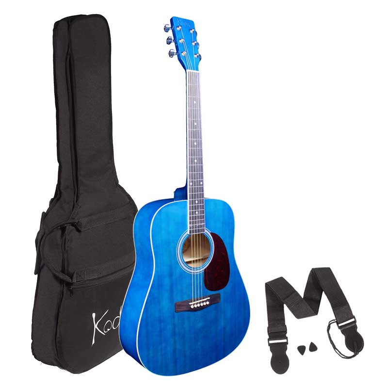 Acoustic Guitar Starter Pack fullsize gigbag strap & picks - Image 5