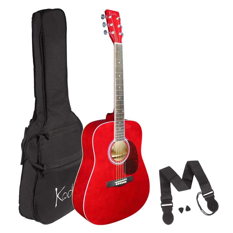 Acoustic Guitar Starter Pack fullsize gigbag strap & picks - Image 4