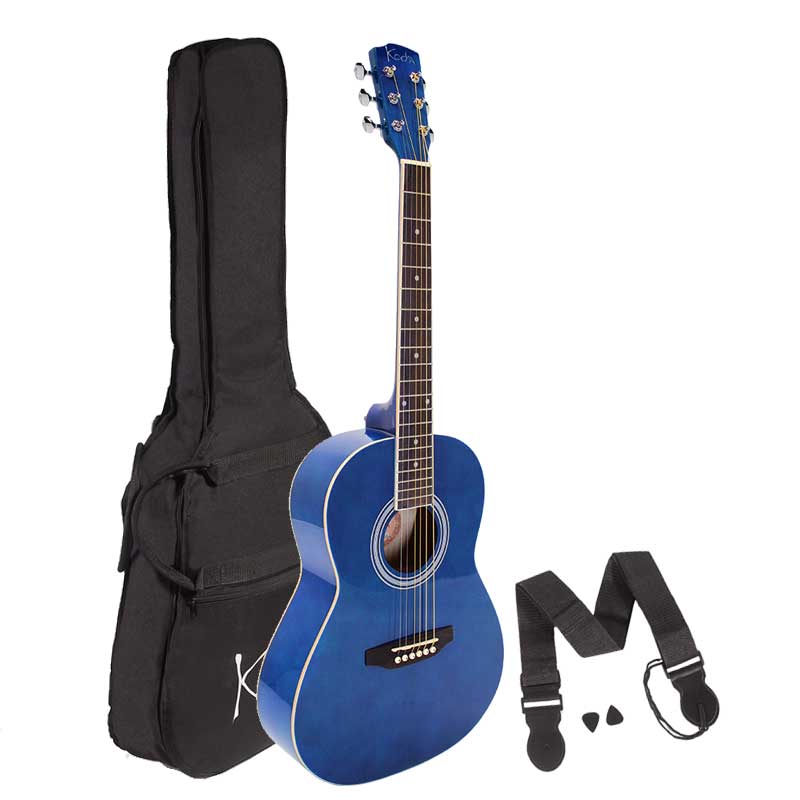 Left Handed Guitar 3/4 Size Acoustic Guitar Pack Colours