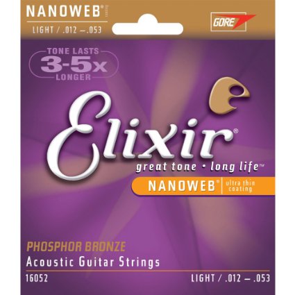 Elixir acoustic guitar strings 16027 12-53 freya guitars